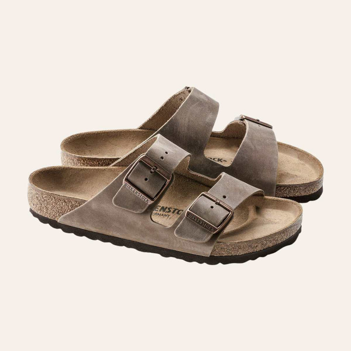 Birkenstock Arizona Narrow Oiled Leather Tobacco Brown W