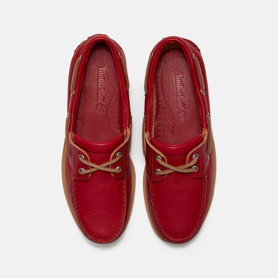 Timberland Classic Boat Shoe Medium Red Full Grain M