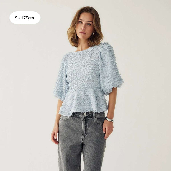 Noella N-Marisa Blouse Dusty Blue