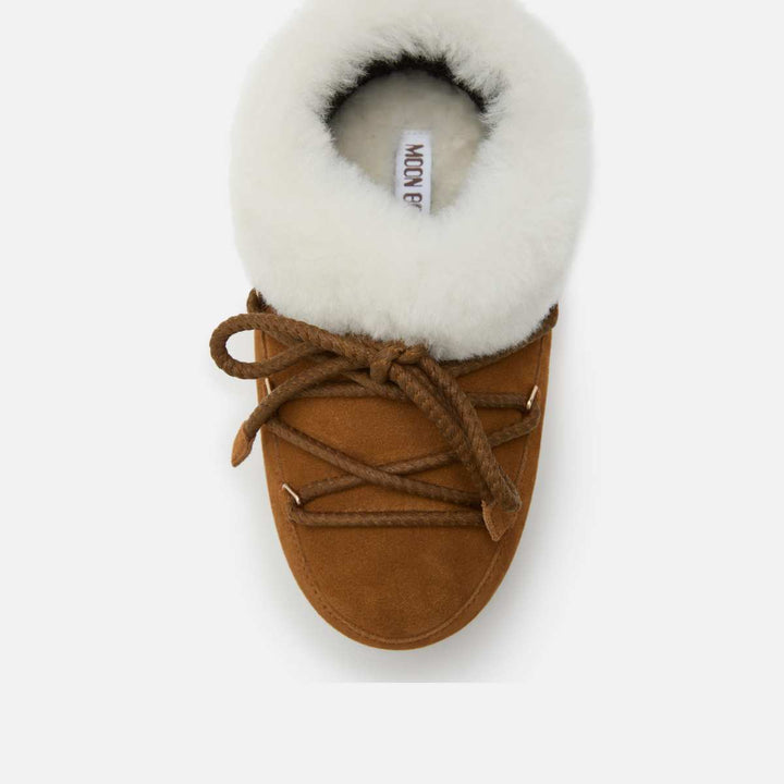 Moon Boots EVX Mule Suede Cognac/Natural