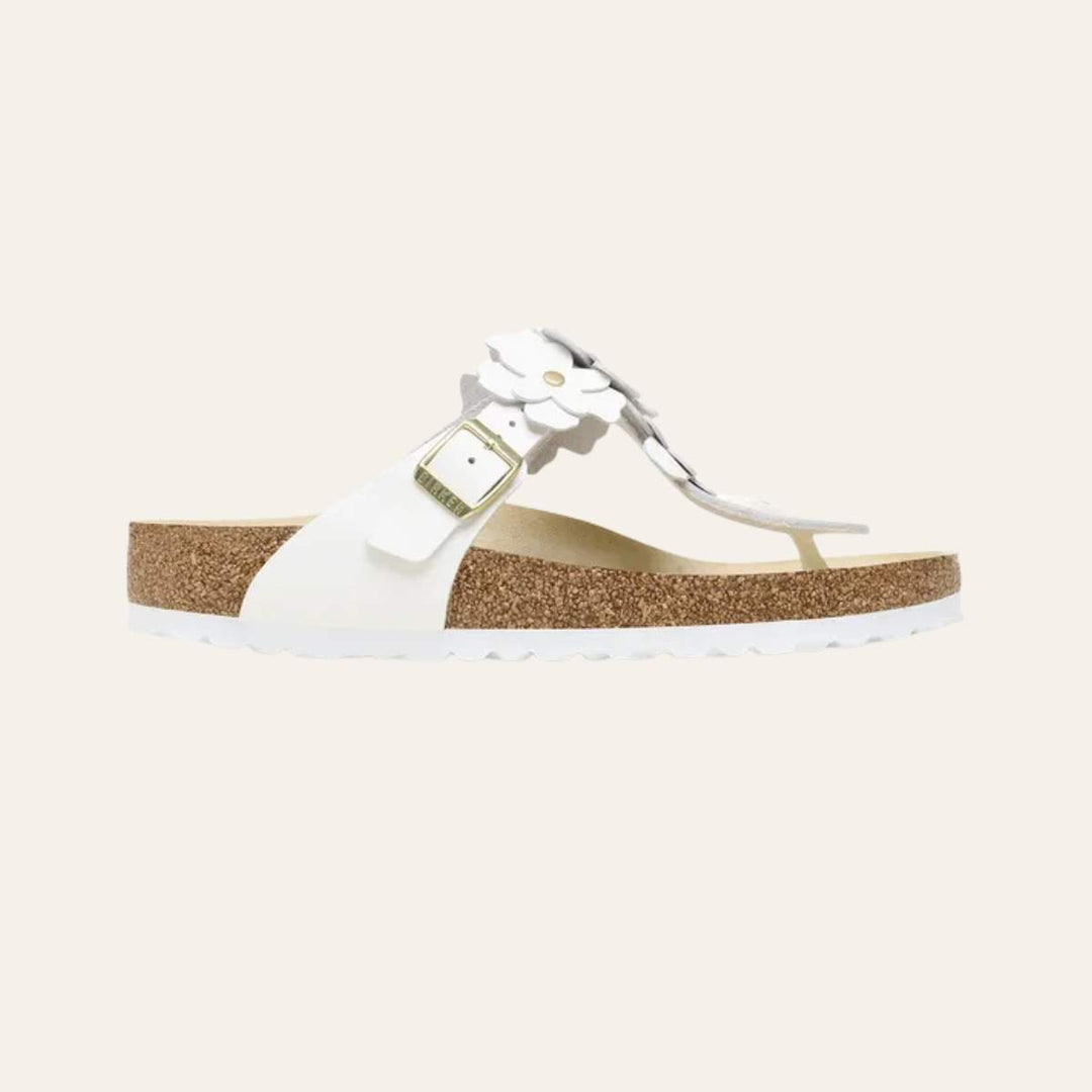 Birkenstock Gizeh Flower White W