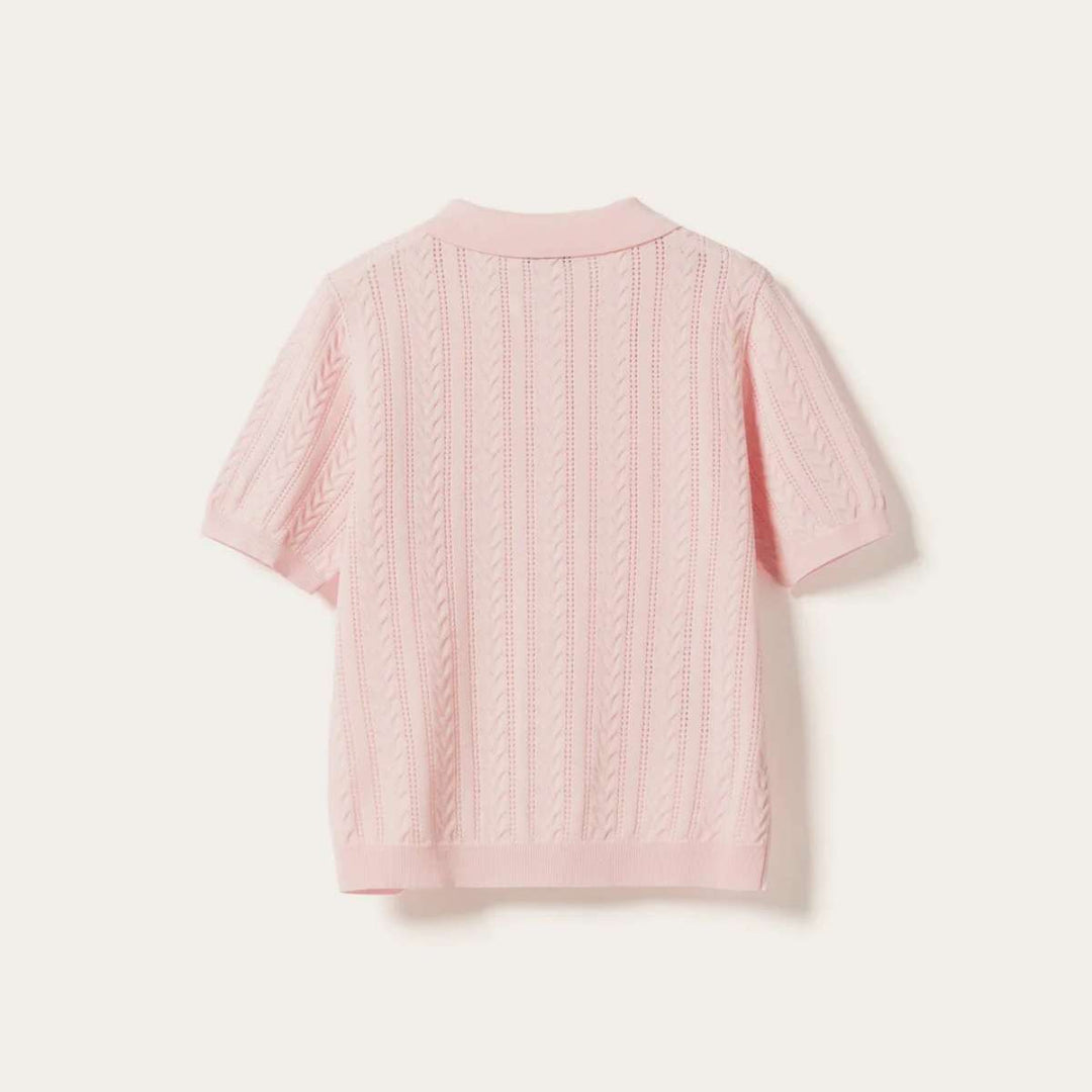 Noella N-Mecca Knit Polo Baby Pink