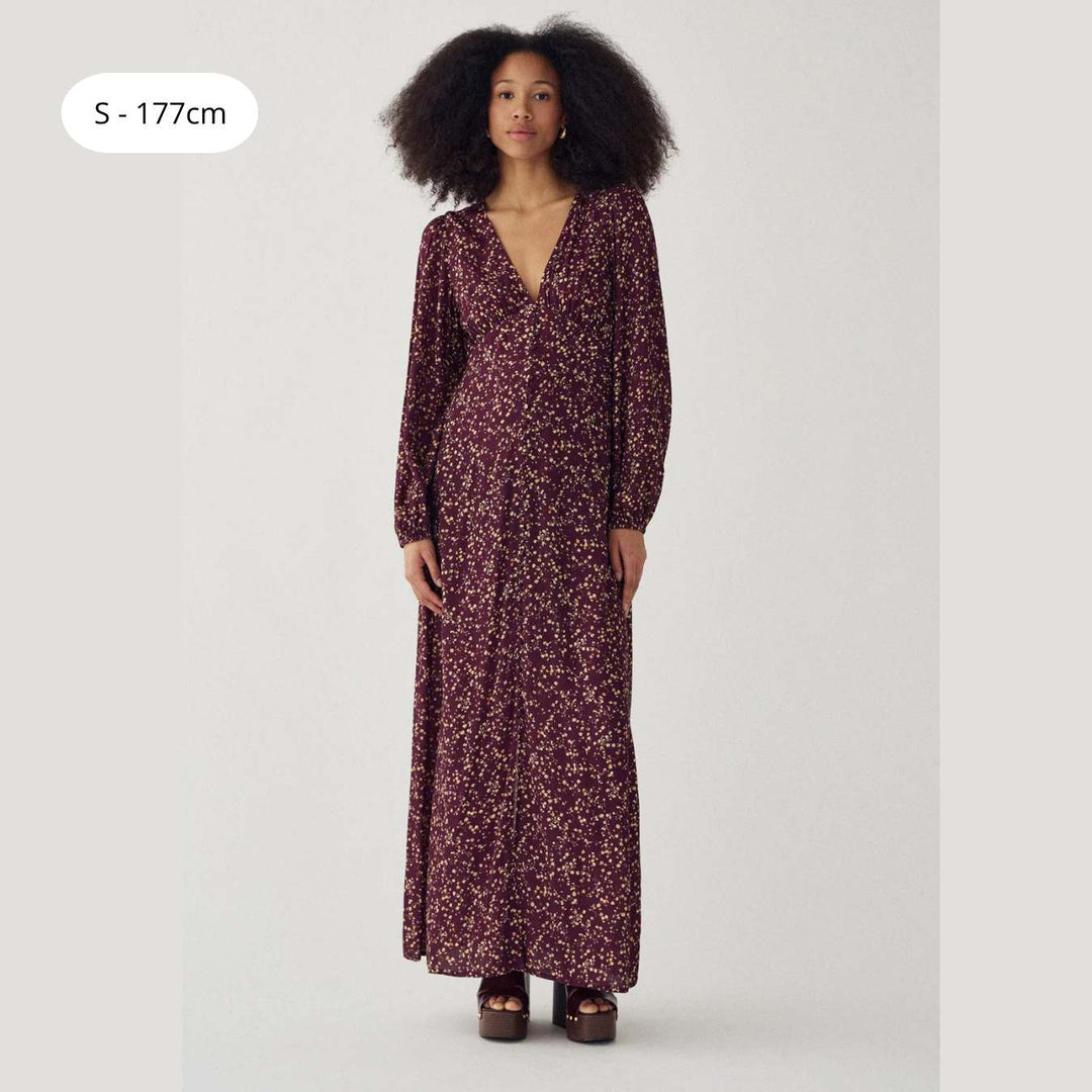 Noella Lilith Maxi Dress Donata Winetasting Print W