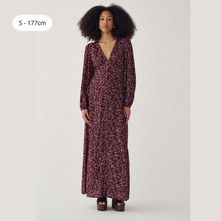 Noella Lilith Maxi Dress Donata Winetasting Print W