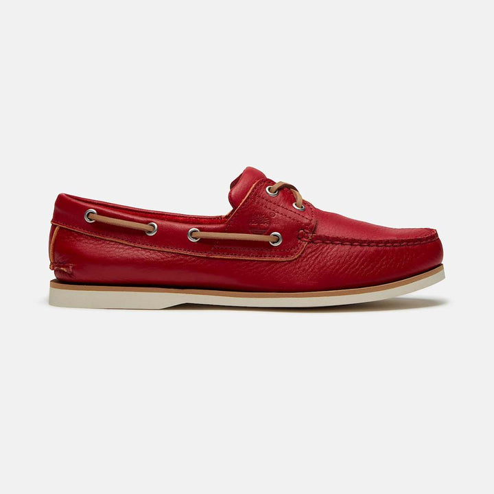Timberland Classic Boat Shoe Medium Red Full Grain M