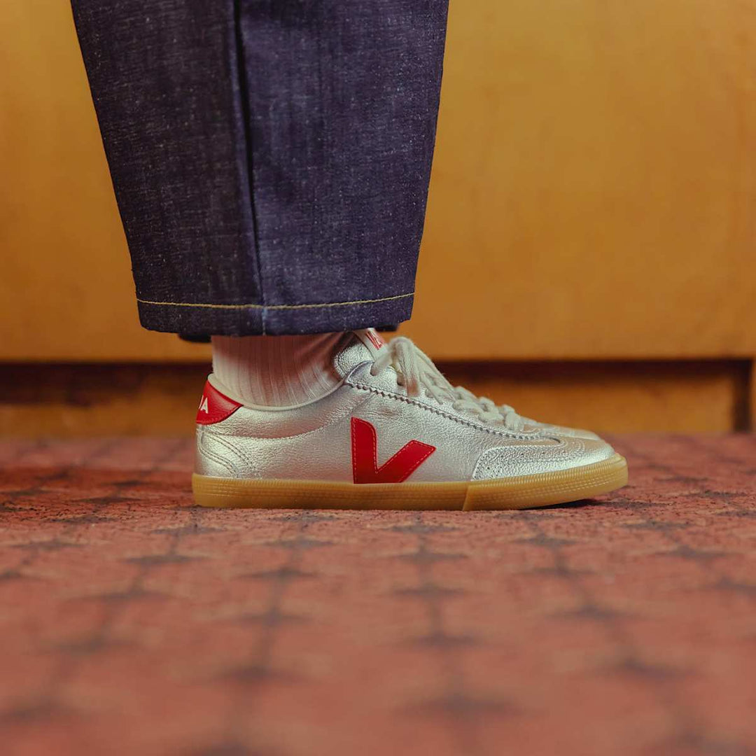 Veja Volley Leather Silver Pepper W