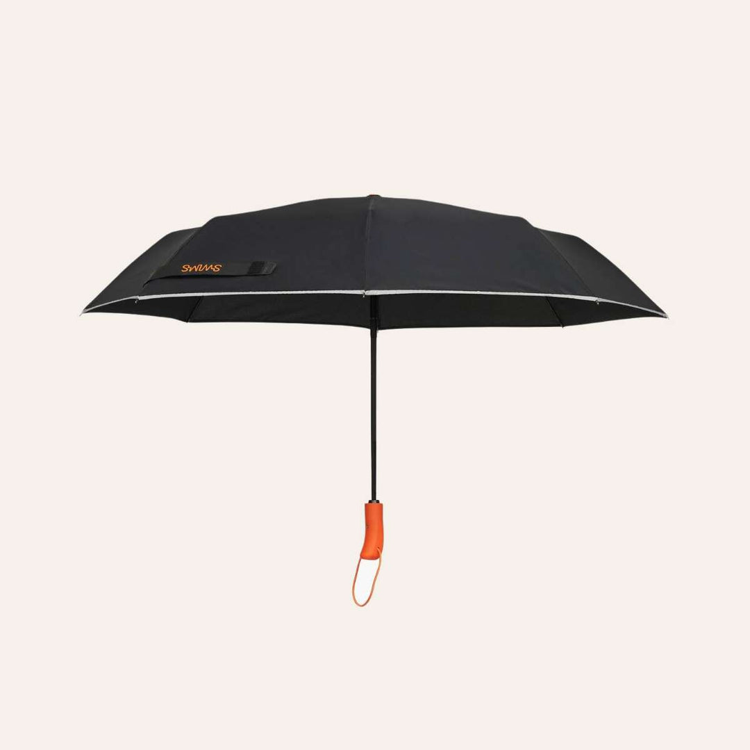 Swims Paraply Kort Svart/Orange