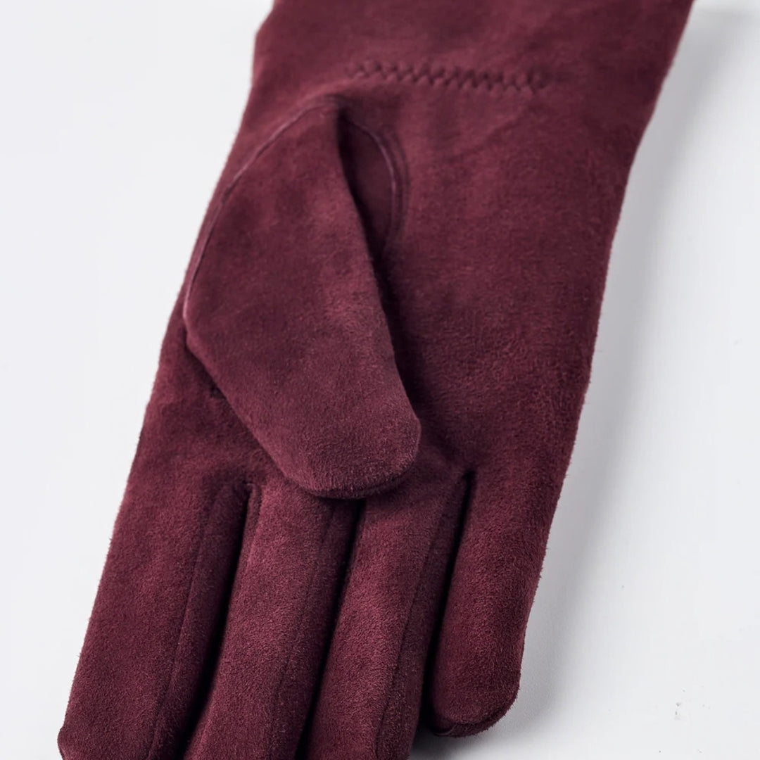 Hestra Elisabeth Suede Bordeaux