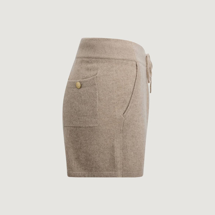 Monel Jill Cashmere Shorts Stone Sand