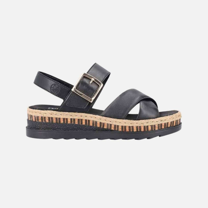 Rieker Sandal V7951 Svart W