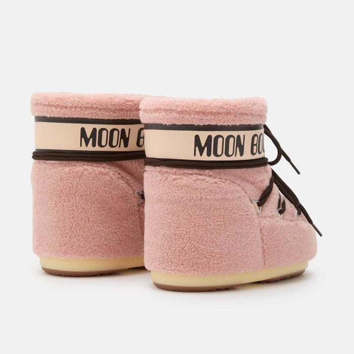 Moon Boots Icon Low Fleece Pink