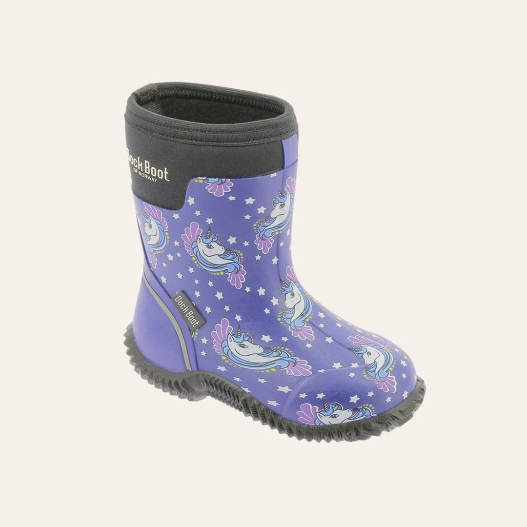 Dock Boot Purple Unicorns