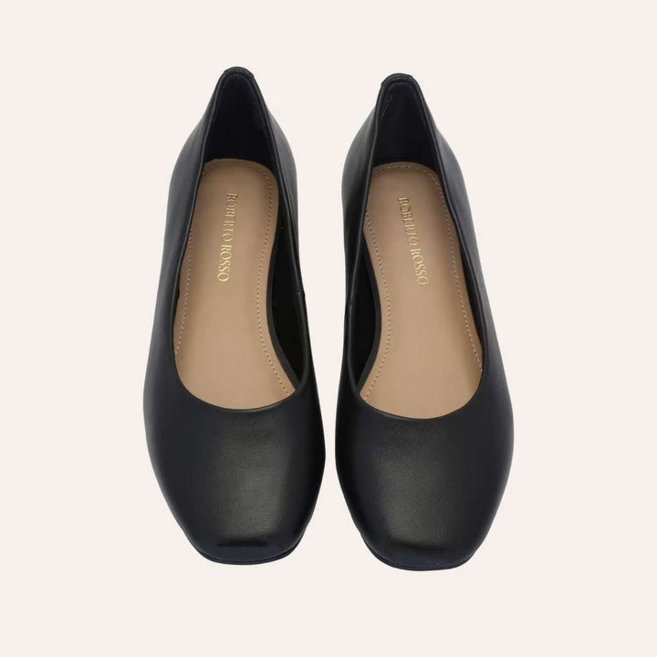 Roberto Rosso Trieste Ballerina Leather Black W
