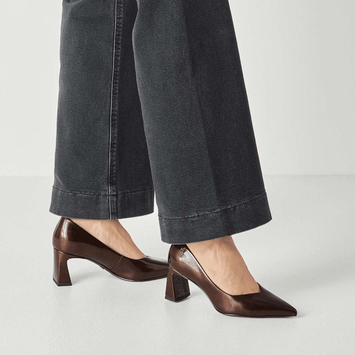 Tamaris Pensko Brown Patent W