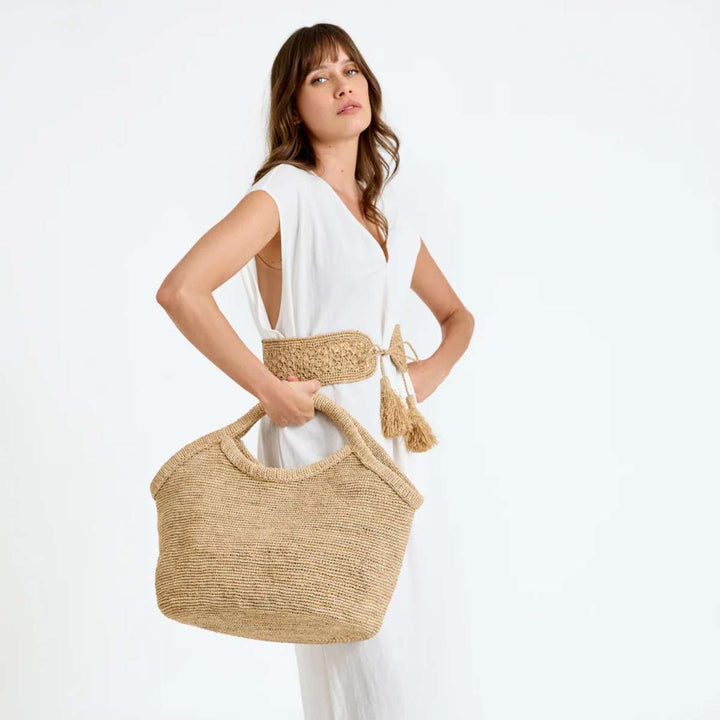 Ibeliv Bag Pure Raffia Tea