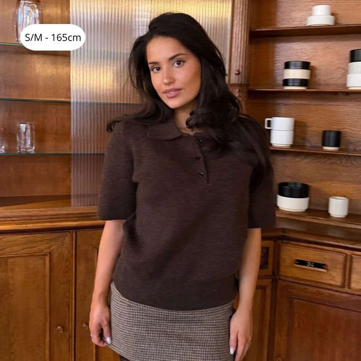 BYIC MorganIC SS Polo Dark Brown