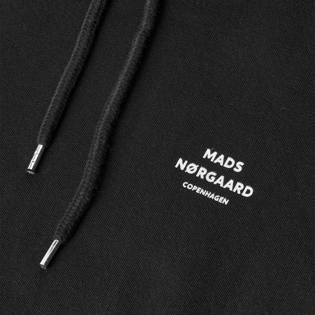 Mads Nørgaard Standard Hoodie Logo Sweat Black