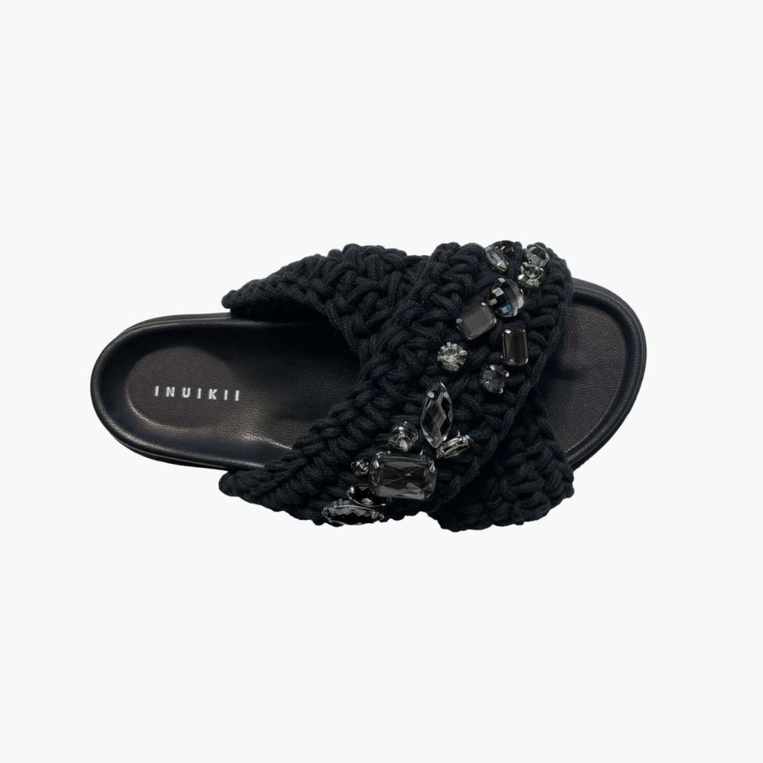 Inuikii Slipper Stone Black W