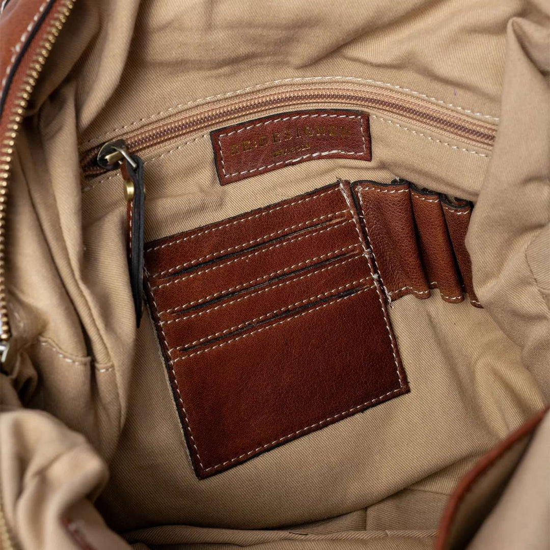 Redesigned by Dixie Jeane Backpack Cognac