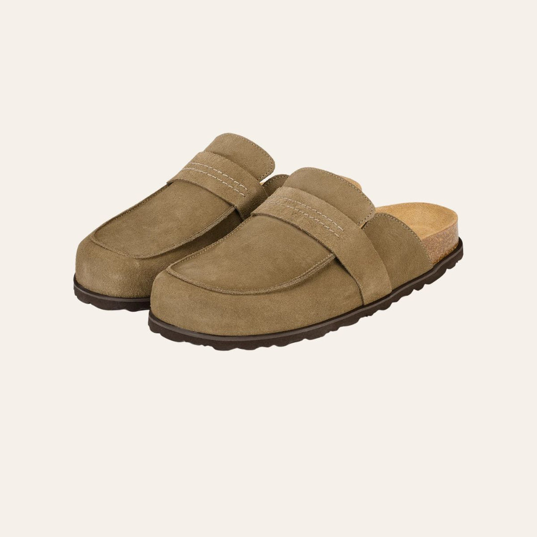 Shepherd Tøffel Petra Taupe Suede W