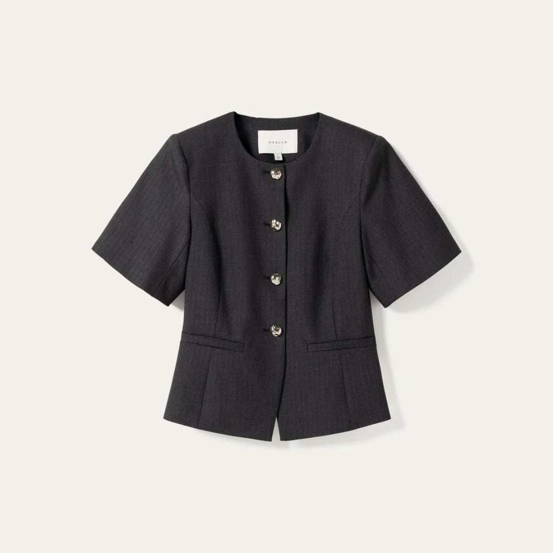 Noella N-Kasaundra Blazer Grey Herringbone