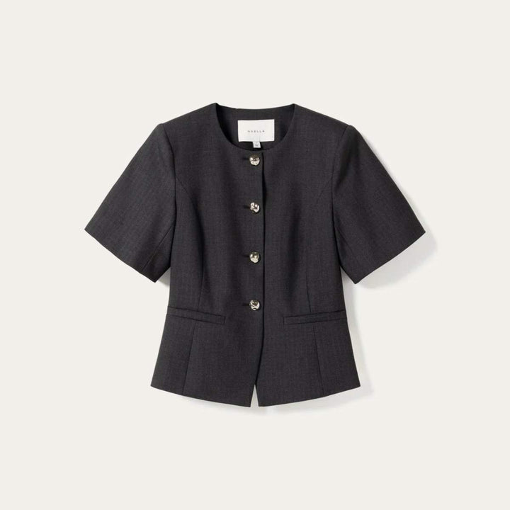 Noella N-Kasaundra Blazer Grey Herringbone
