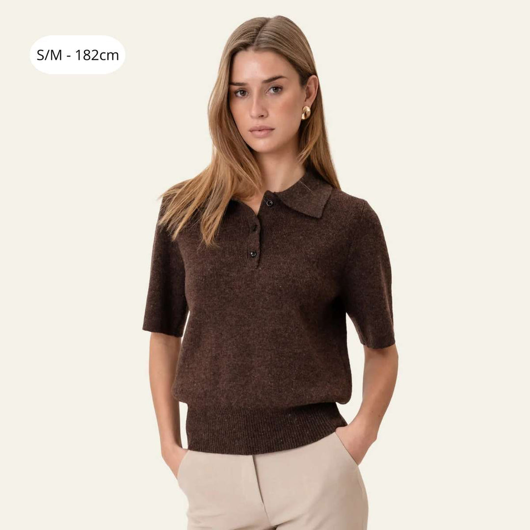 BYIC MorganIC SS Polo Dark Brown