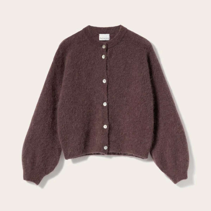 Noella Kae Knit Cardigan Medium Brown