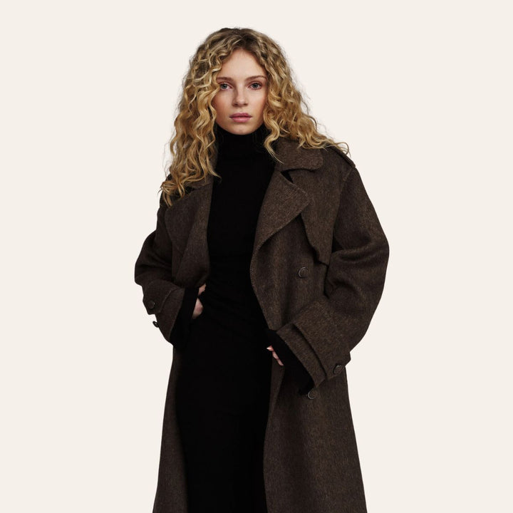 ELLA & IL Yua Coat Dark Brown