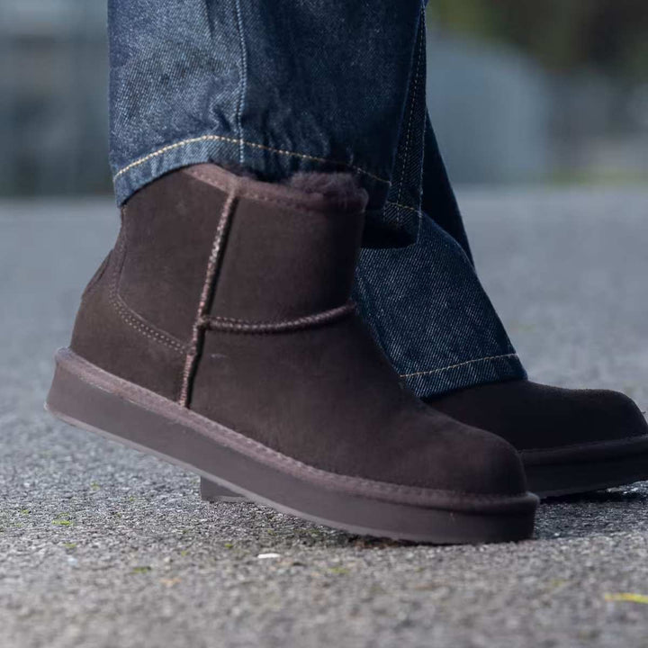 Roberto Rosso Nadigo Sheepskin Mid Dark Brown