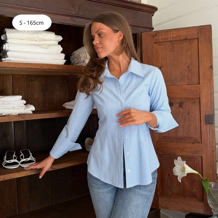 BYIC SiljeIC Shirt Blue White Stripes