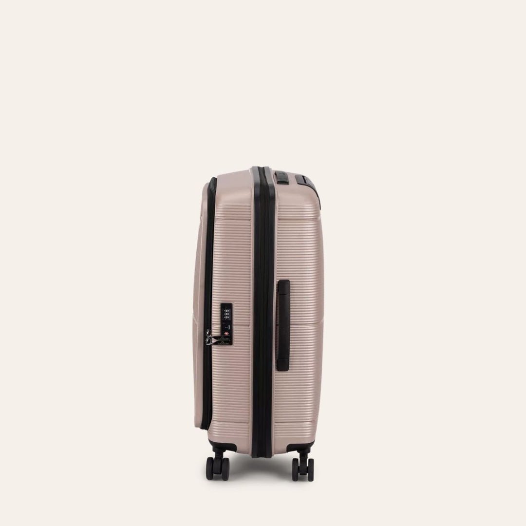 North Pioneer Hong Kong Koffert Medium 67cm Utvidbar Champagne