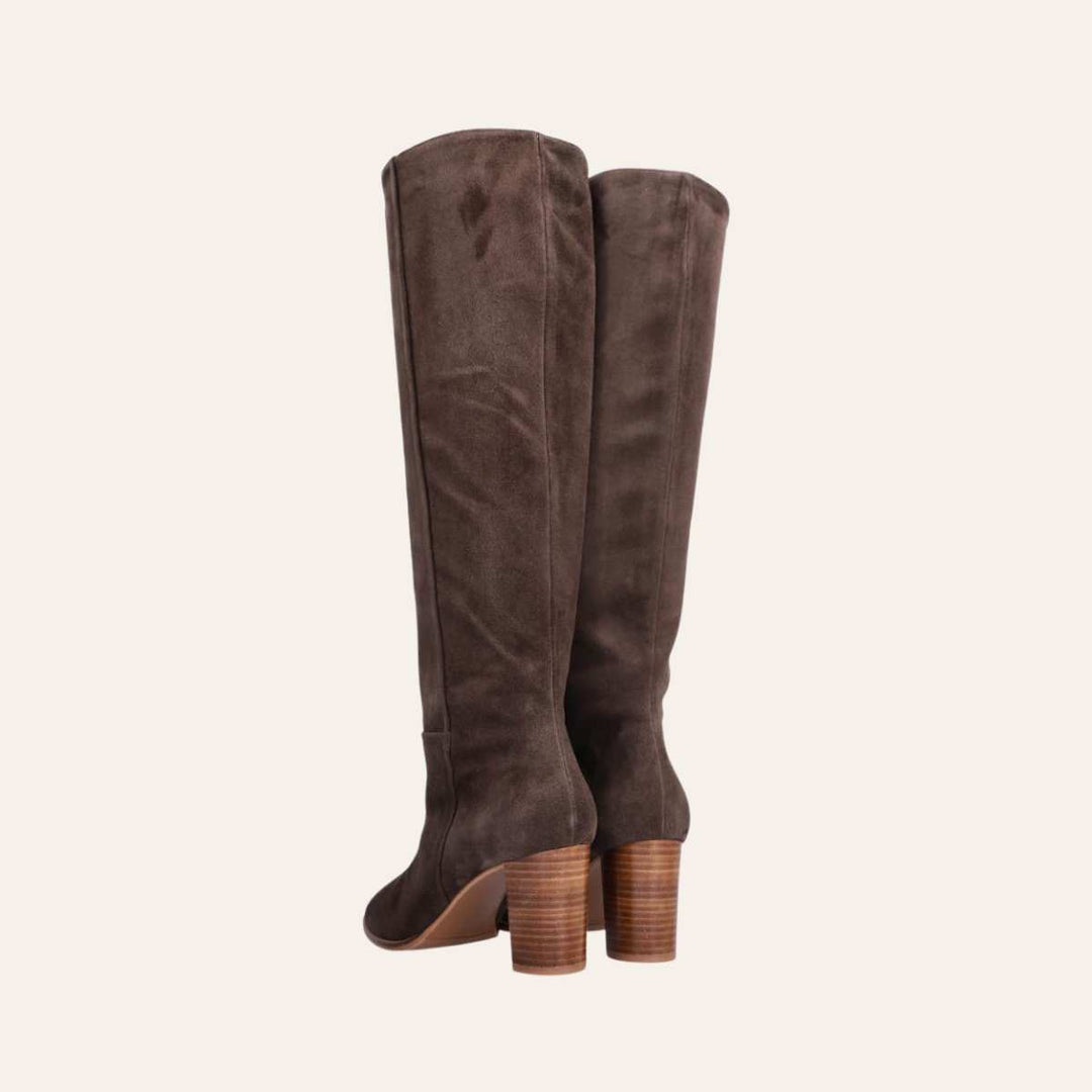 Billi Bi Høy Støvlett Babysilk Suede W