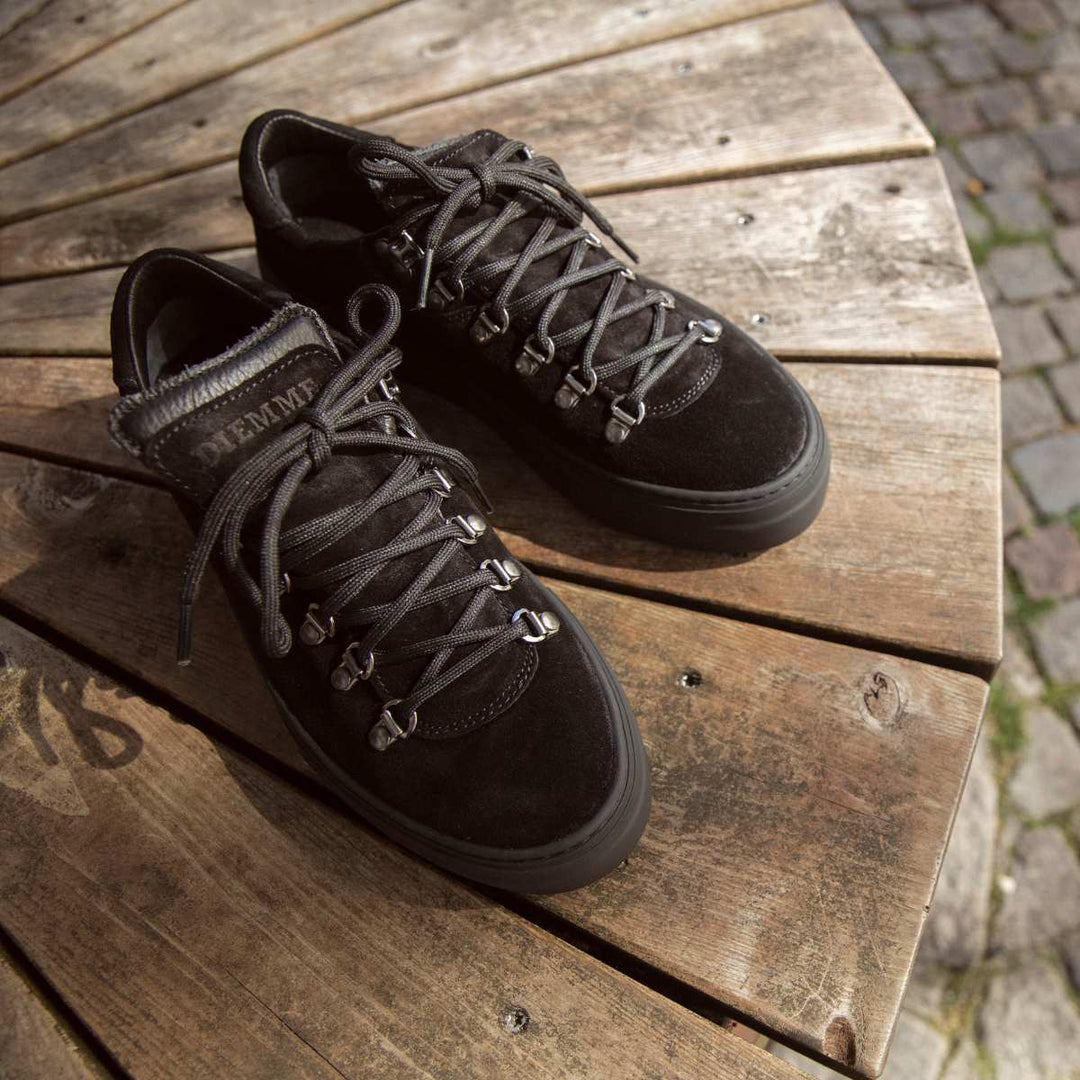 Diemme Marostica Platform Black Suede/Black Sole W
