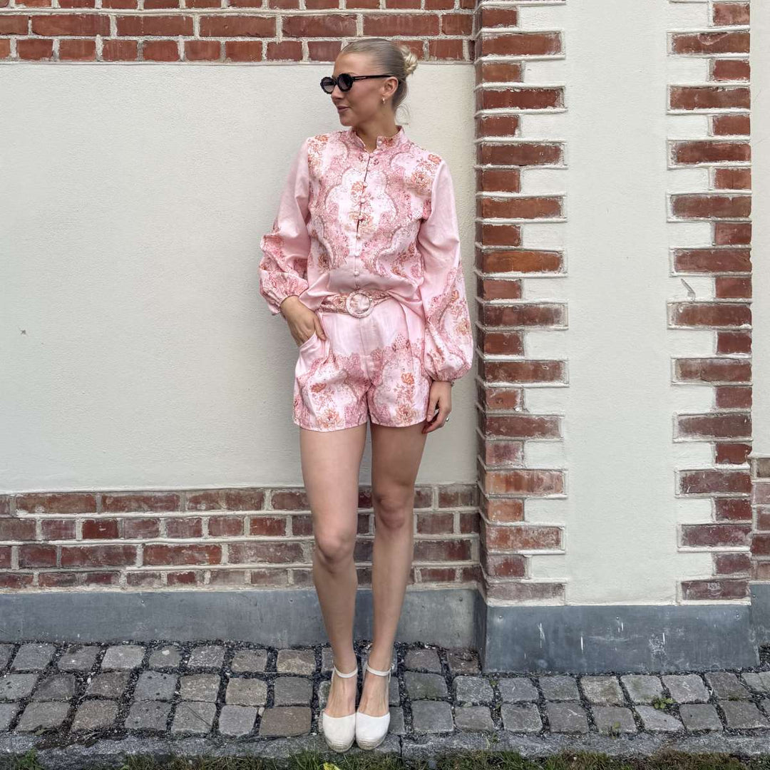 From Paris With Love Shorts Paisley Pink