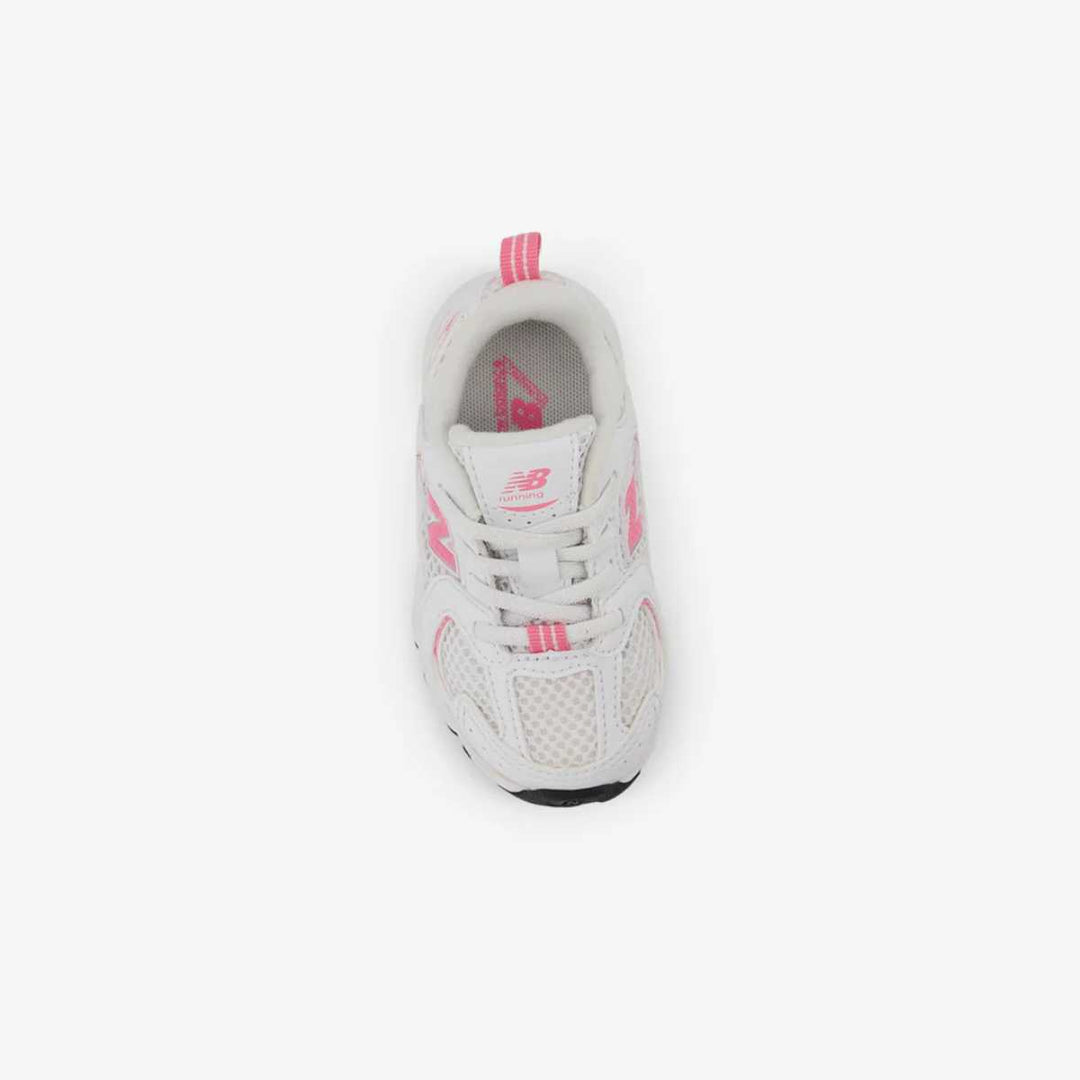New Balance IZ530 White/Signal Pink Baby