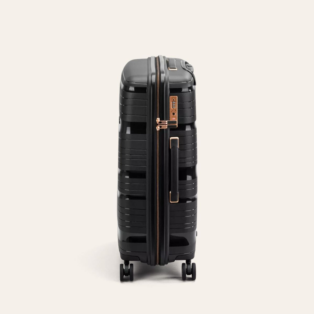 North Pioneer Koffert Medium 67cm Trolley 70L Black/Gold