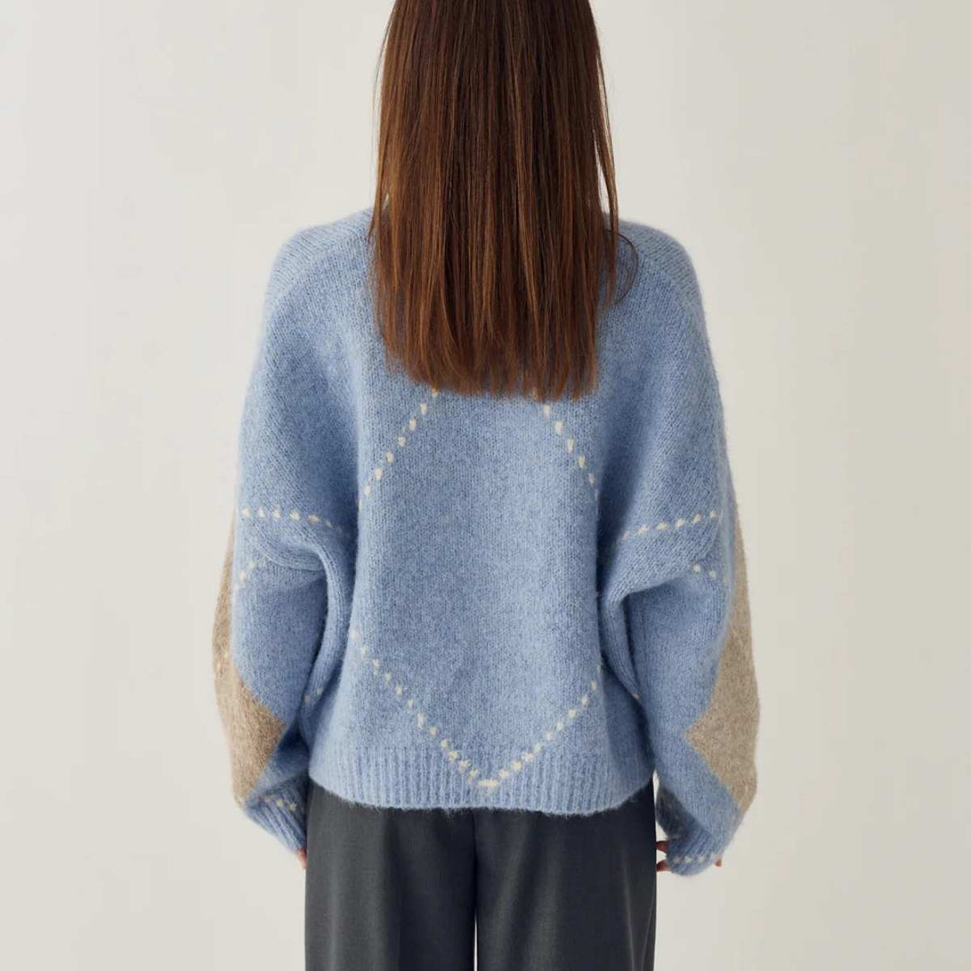Noella N-Laiana Knit Cardigan Sky Blue Mix