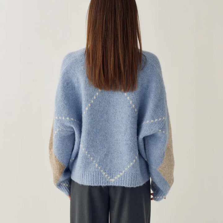 Noella N-Laiana Knit Cardigan Sky Blue Mix