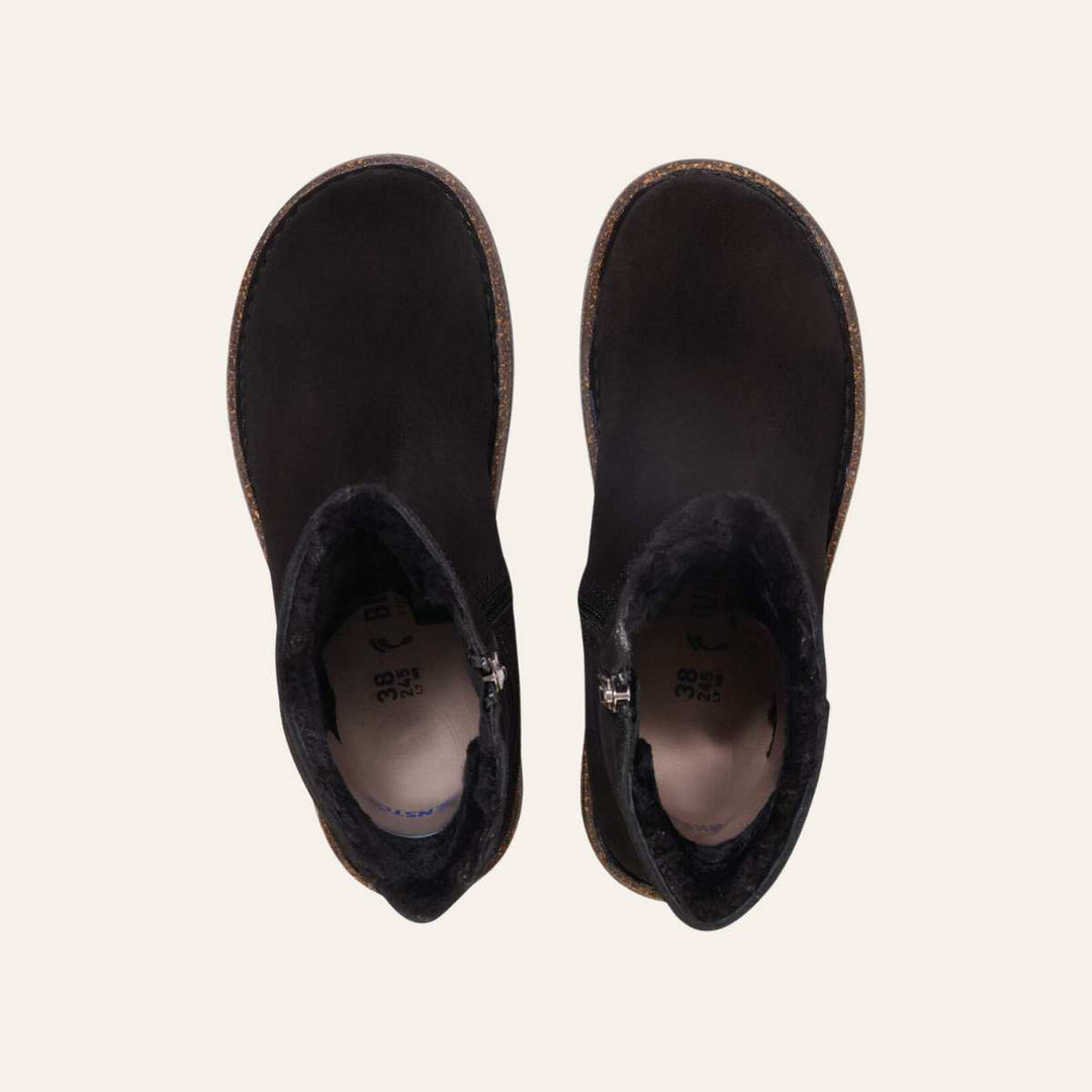 Birkenstock Uppsala Zip Shearling Black
