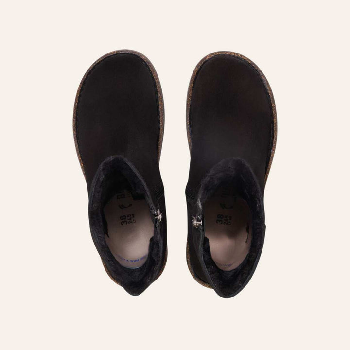 Birkenstock Uppsala Zip Shearling Black