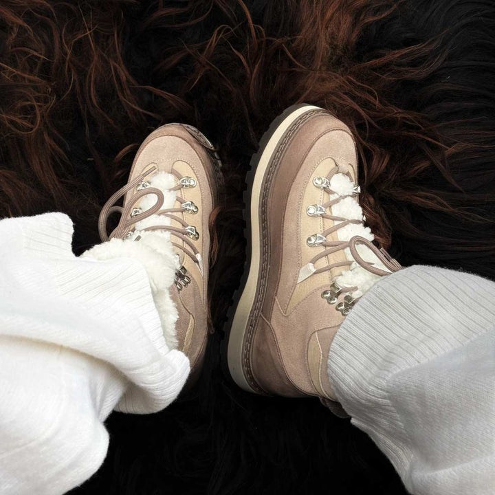 Mono Tag Cap Leather/Suede Brown W