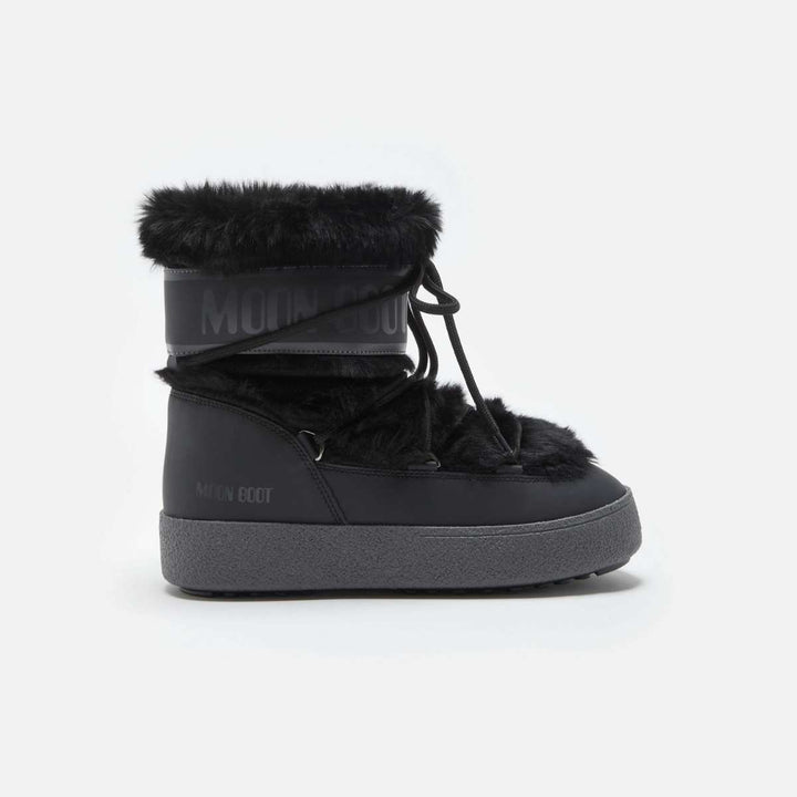 Moon Boots Faux Fur WP Black W