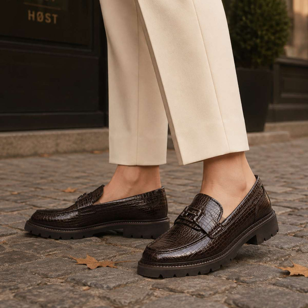 Tamaris Slipper Mocca Croco W