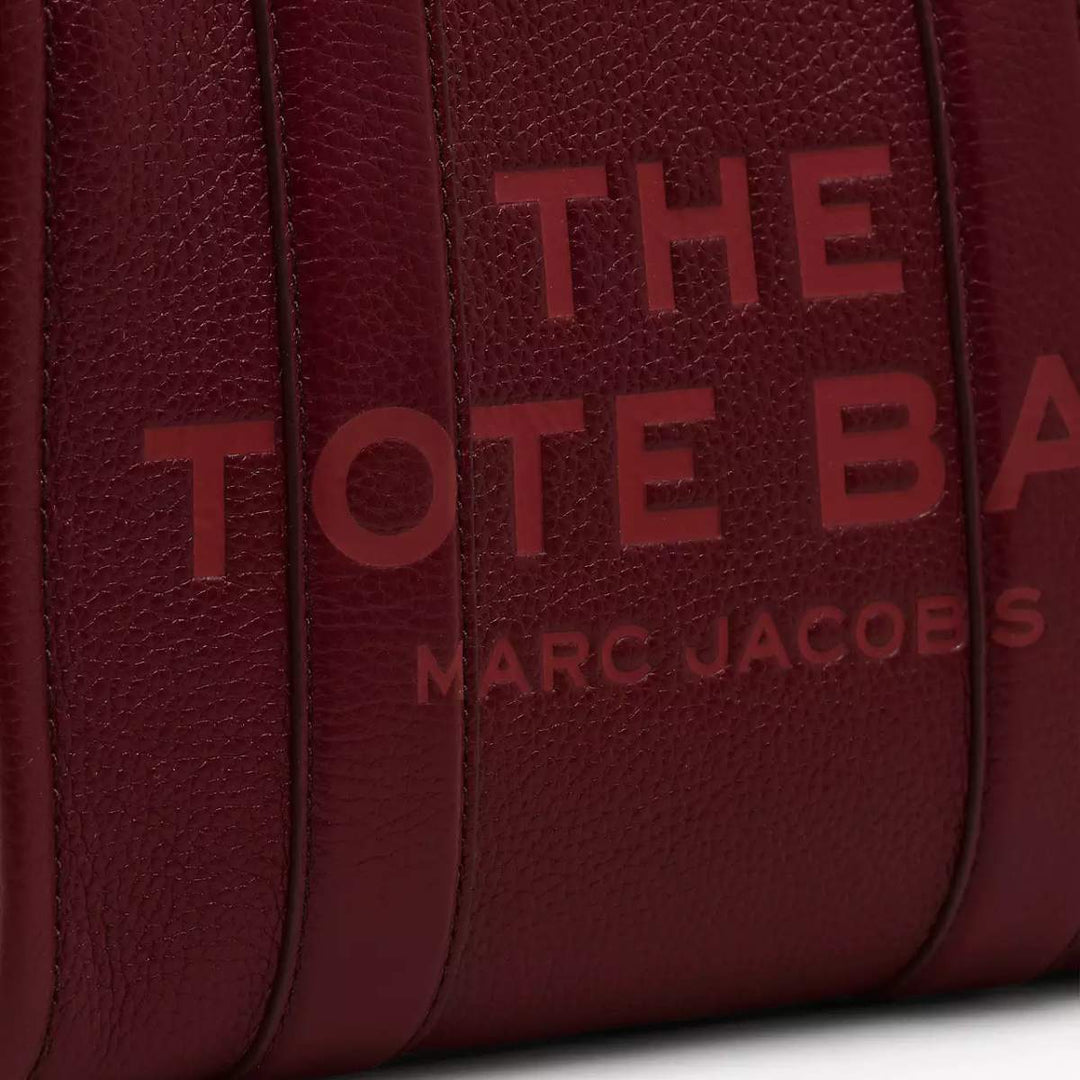 Marc Jacobs The Leather Medium Tote Bag Cherry