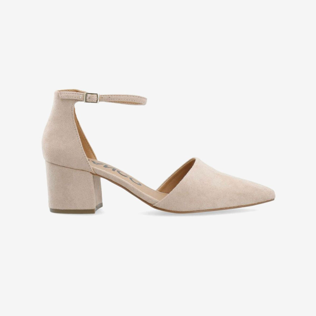 Bianco Biadevived Pumps Micro Suede Nougat W