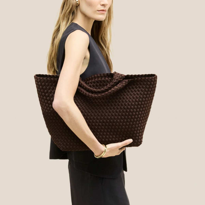 Naghedi St Barths Medium Tote Chocolate