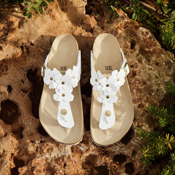Birkenstock Gizeh Flower White W