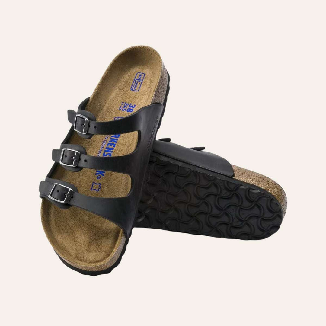 Birkenstock Florida SFB Regular Oiled Leather Black W