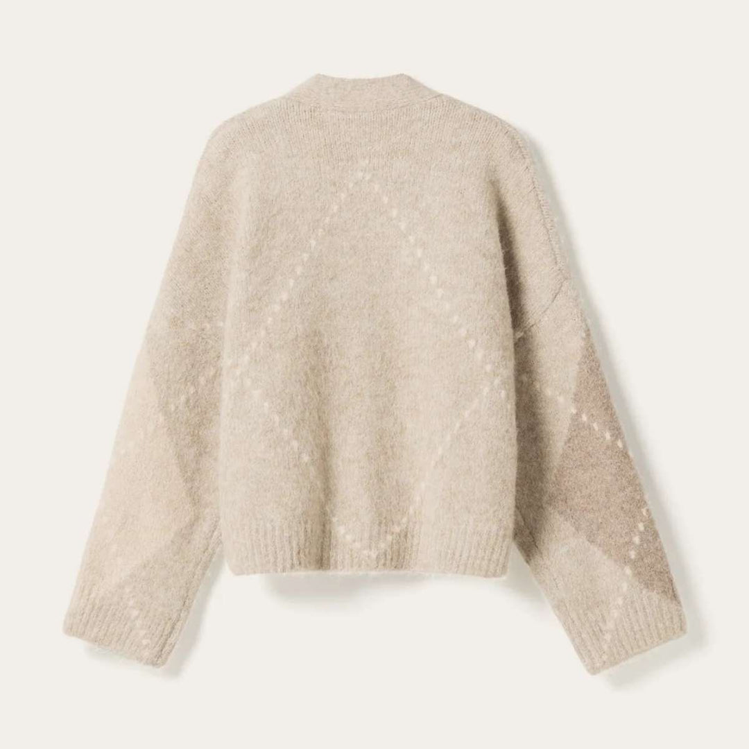Noella N-Laiana Knit Cardigan Beige Mix